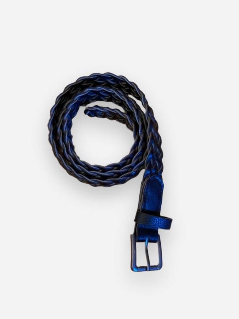 Black braided belt